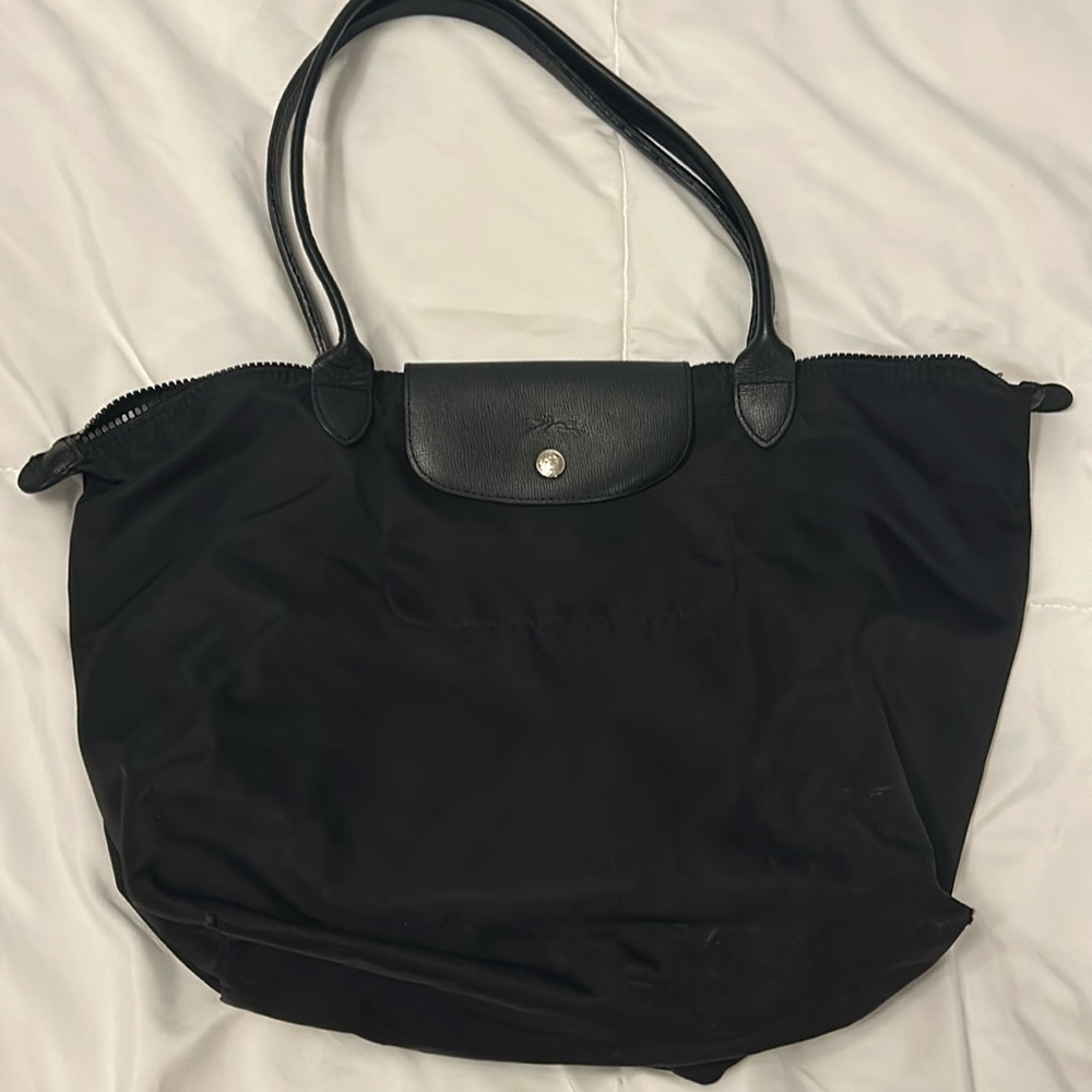 Longchamp Le Pliage L Large Black Tote